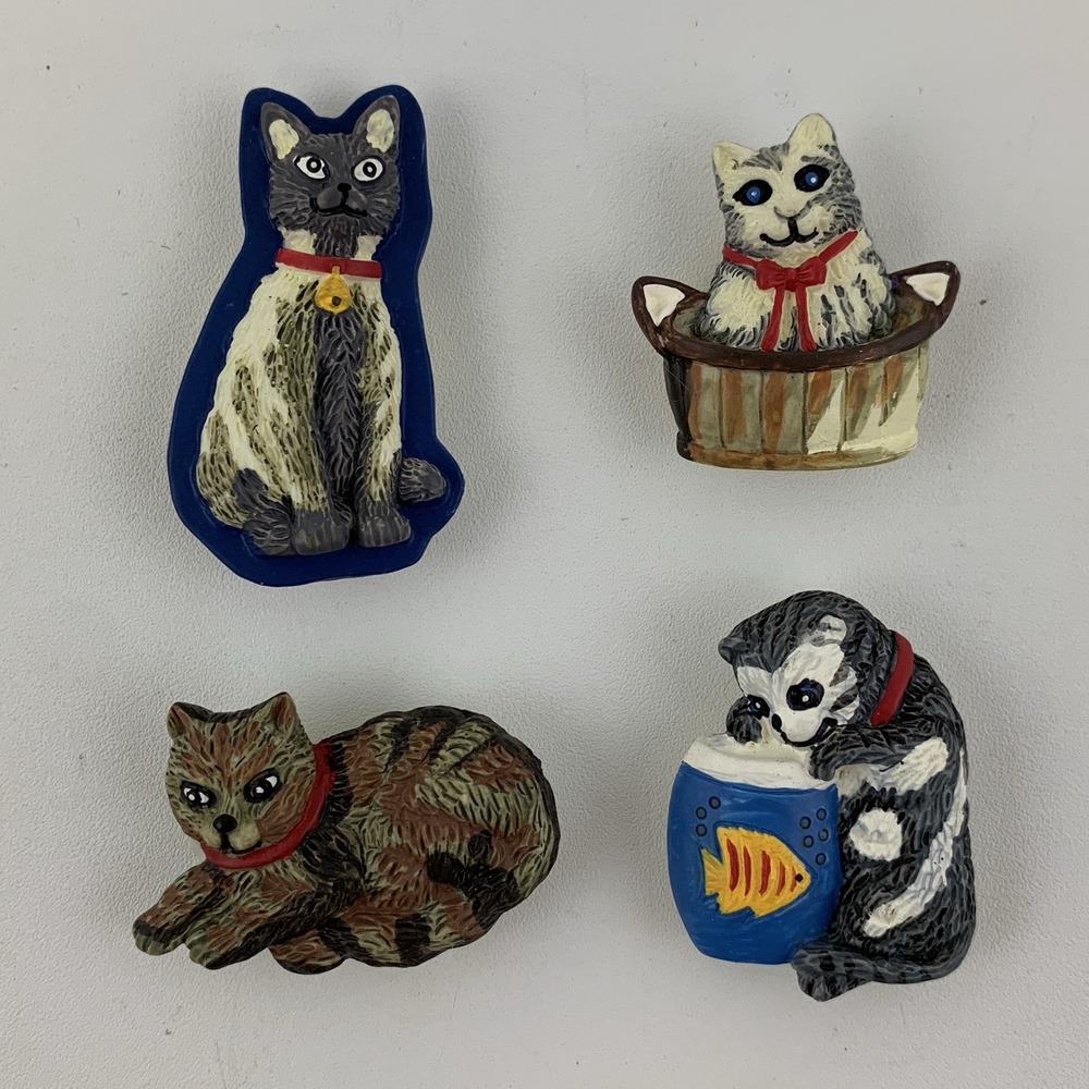 Cat Button Covers Cute Kitten Shirt Blouse Accessories Whimsical Vintage